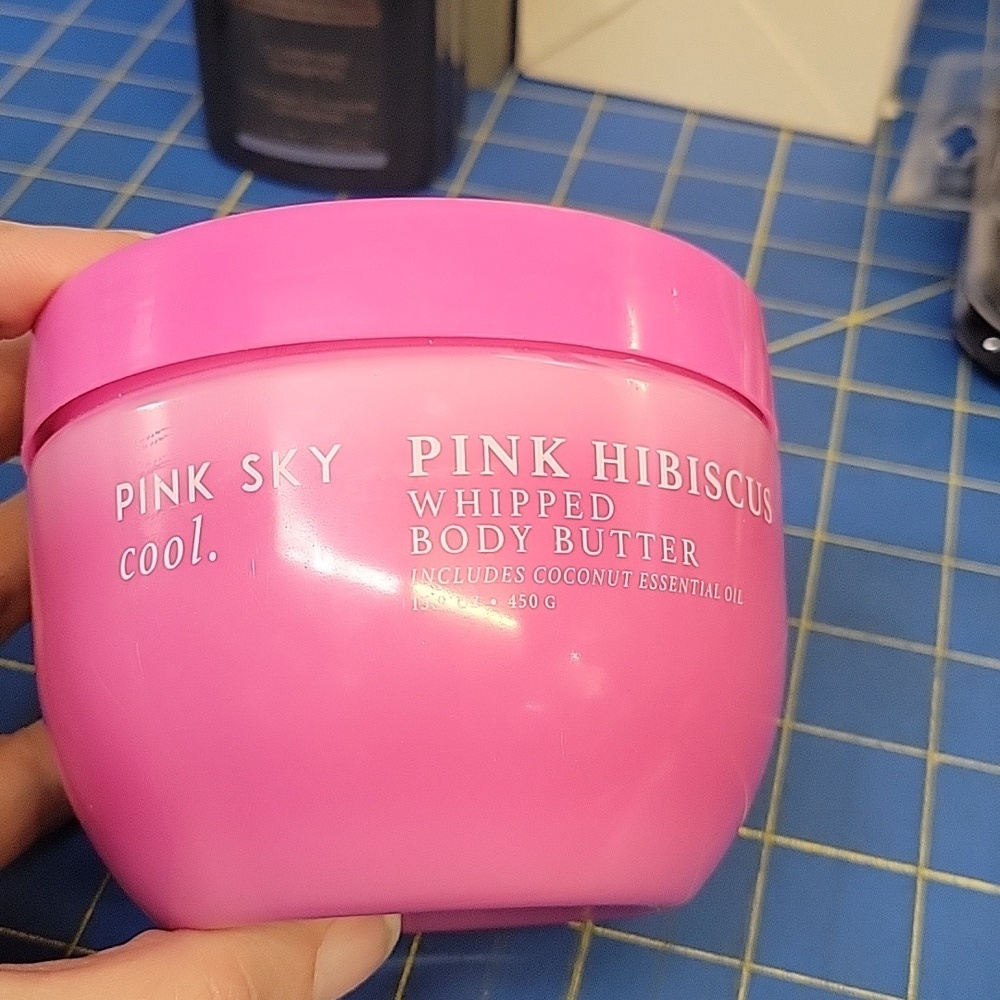 Pink Sky Cool Pink Hibiscus Whipped Body Butter 450g New in Jar